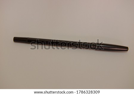 black pen isolated on white background
