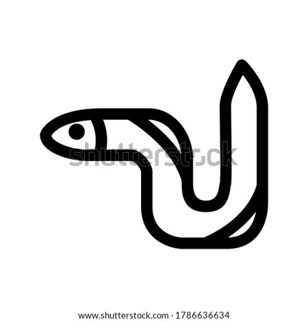 eel icon or logo isolated sign symbol vector illustration - high quality black style vector icons
