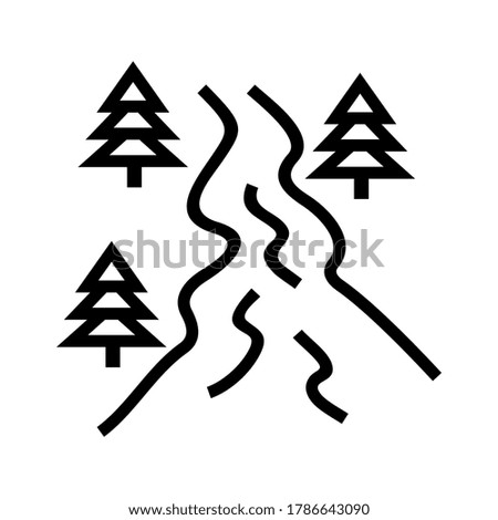 river icon or logo isolated sign symbol vector illustration - high quality black style vector icons
