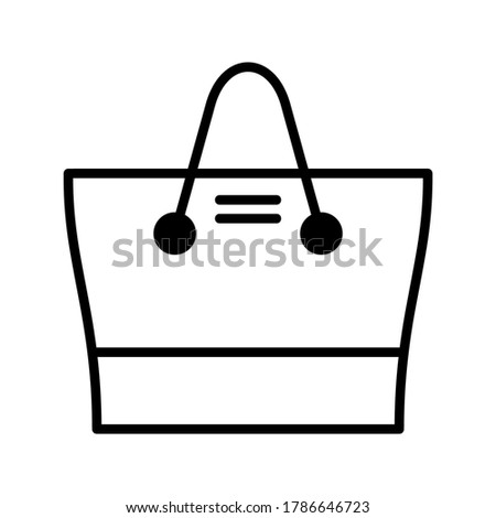 Paper Bag icon or logo isolated sign symbol vector illustration - high quality black style vector icons
