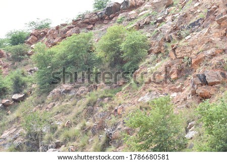 Rock stone mountain closeup picture.