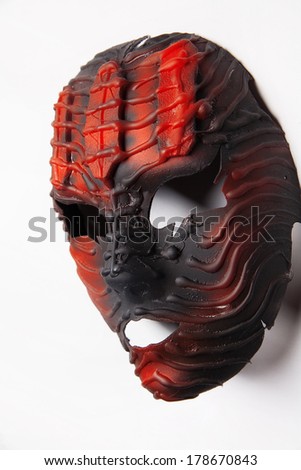  Red decorative mask