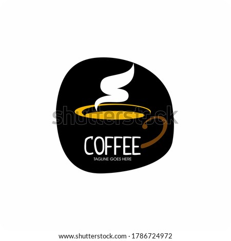 Coffee cup logo design vintage , Coffee logos Royalty-Free Stock Photo #1786724972