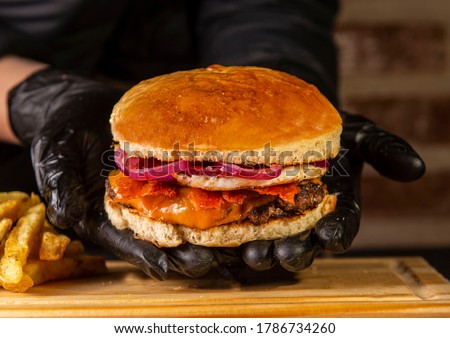 Burger fast food fries hamburger 