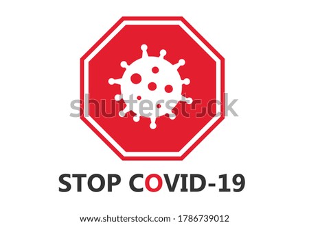 Stop Corona Virus Sign Design Collection