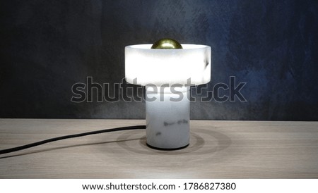 modern design table lamp background