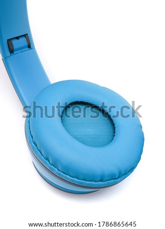oversized wireless headphones on white background
