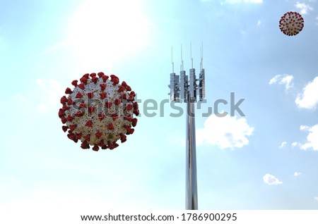 Coronavirus 5g Antenna 3D image