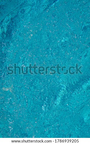 Abstract Splashes and Waves Blue Clean Water Aqua Background Close Up