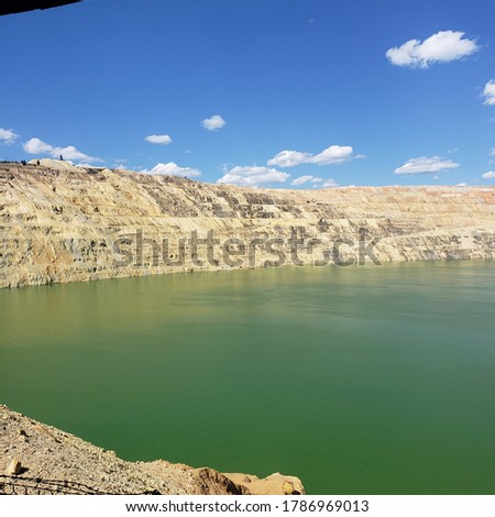 View of the Berkley Pit on 08/31/2019 Royalty-Free Stock Photo #1786969013