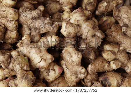Ginger Vegetable Market Food Images & Pictures 