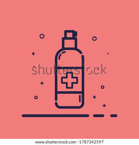icon vector of liquid soap bottle. liquid soap dispenser clip art. liquid soap bottle illustration.