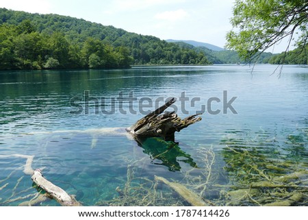 plitvice lake in Croatia in spring