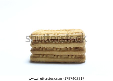 Pile of delicious cakes. Isolated cake with white background, front view