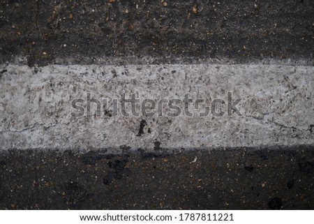 Urban road markings surface texture
