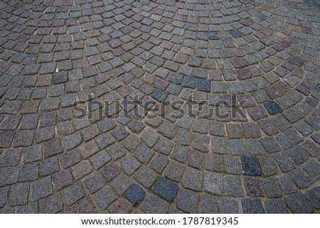 Paving stones in a pattern. Can be used as Illustration background, fresh, concept