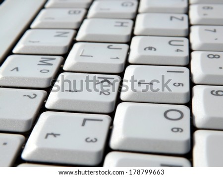 Notebook White Keyboard Background Macro