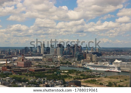 the skyline of Boston, Massachusetts