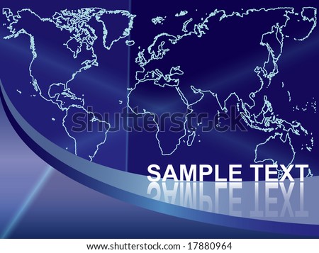Abstract background - vector World map