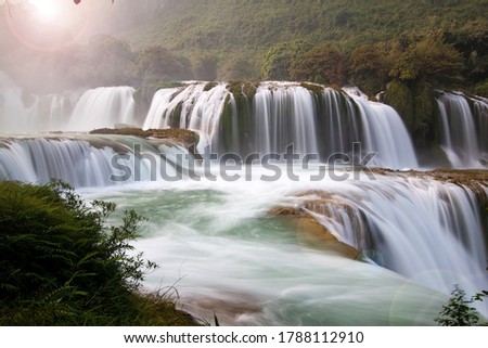 Ban Gioc waterfall in Vietnam.
