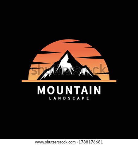 Logo & emblem graphic image using mountains