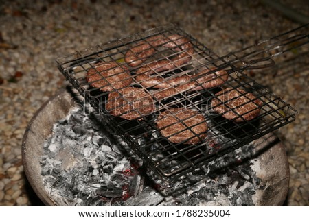 A traditional South African braai (BBQ). This photo has selective focus. 