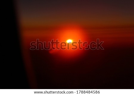 Impressive looking sunset pictures taken from jet at 37,000 feet￼