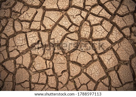 Cracked ground earth background. The global shortage of water on the planet.