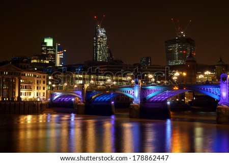 London at night    
