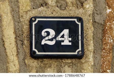 Number twenty-four, detail of even number of information