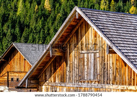 hut at the european alps - photo