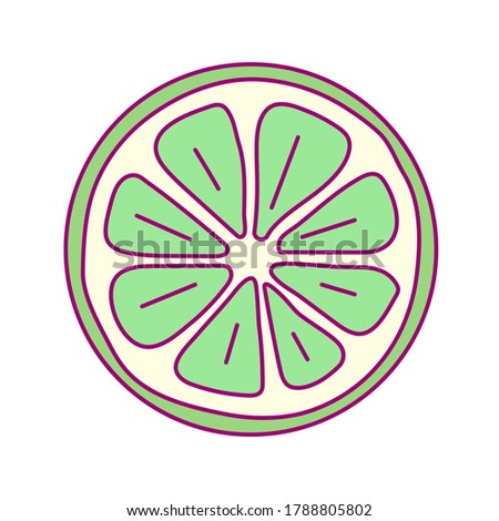 image template round fruit. print for disposable tableware