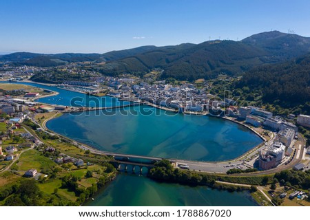 Aerial view of Viveiro in Galicia Royalty-Free Stock Photo #1788867020