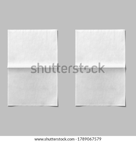 Paper sheet isolated on white background.