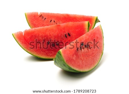 watermelon on a white background