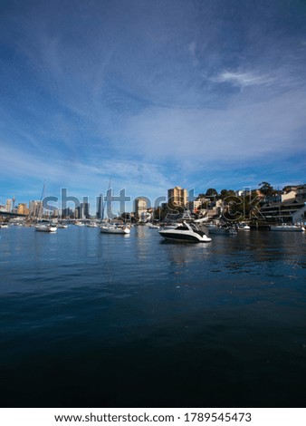 View of Lavender Bay And Sydney Harbour NSW Australia 