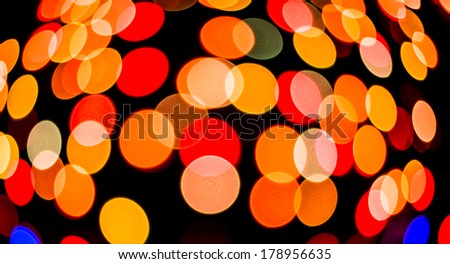 Abstract circular bokeh background of party light