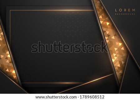 Luxury black and gold background Royalty-Free Stock Photo #1789608512