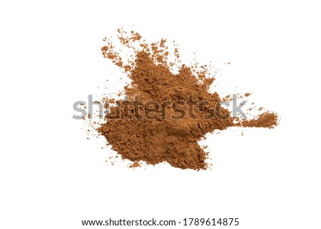 He Shou Wu (Fo-Ti) root powder isolated on white background Royalty-Free Stock Photo #1789614875