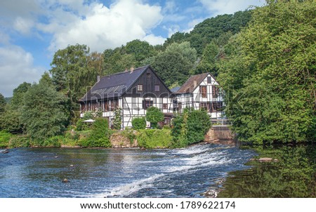 historic Wipperkotten at Wupper River in Solingen,Bergisches Land,Germany Royalty-Free Stock Photo #1789622174