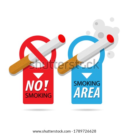 No smoking and Smoking area.