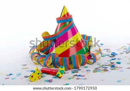carnival and party with confetti
