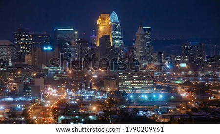 Night View of Cincinnati Skyline (From Price Hill)