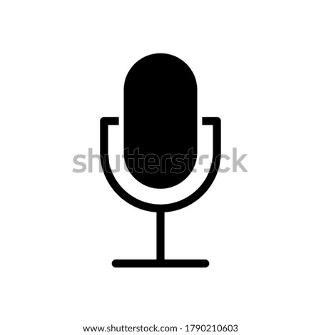 Microphone icon vector sign and symbols