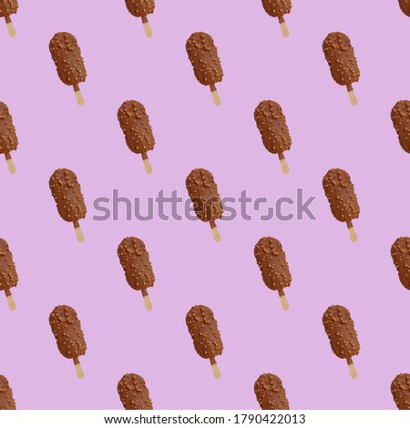 Chocolate Ice cream Seamless pattern