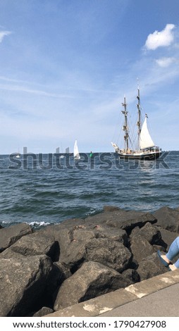 Picture of the baltic sea in rostock 