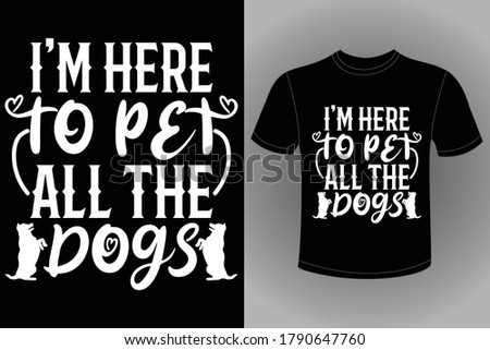 Eye Catching Dog T-Shirts Design Bundle - American Dog Design - Bulldog and Vector Doggy Pet for Dog and Cat Lover