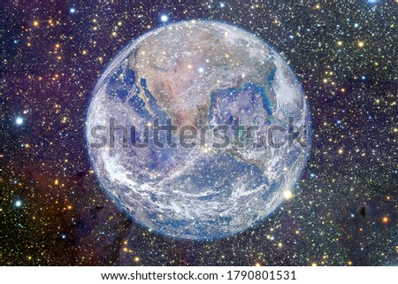 Planet Earth. Science fiction wallpaper. Elements of this image furnished by NASA