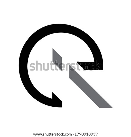 initials AI logo vector minimalist creative design