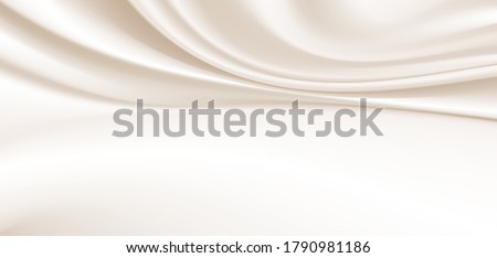 Silk background Design for product advertising for catalog.gold silk background.gold fabric background. smooth texture vector. Royalty-Free Stock Photo #1790981186